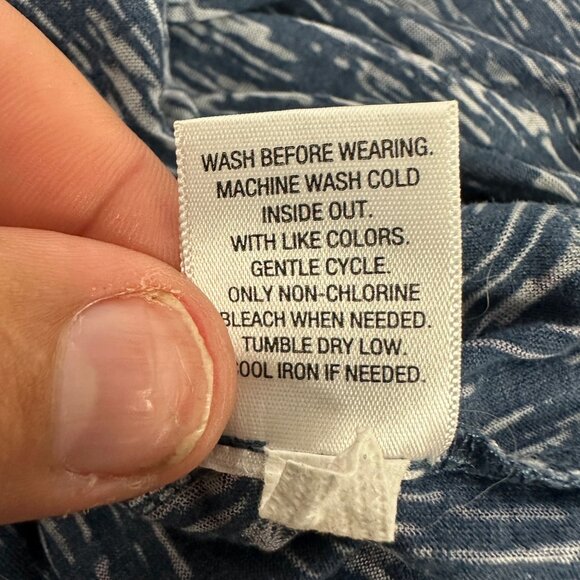 Xhilaration Navy Open Front Waterfall Cardigan Draped Lightweight Size Small - Picture 5 of 5